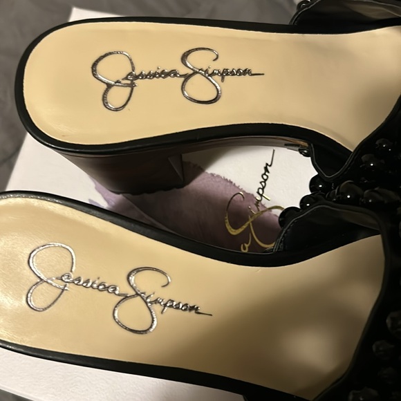Jessica Simpson Telina2 Black Studded Pearl Slip On - Picture 3 of 7